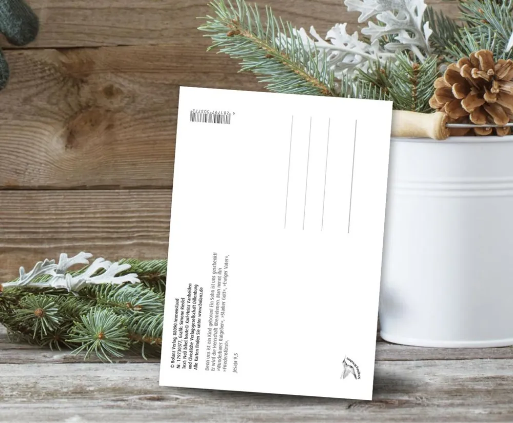 Postkarten Krippe Simone Riedel - Jesaja 9,5