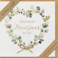 Faltkarte - Für das glückliche Brautpaar - 1. Korinther 13, 4-7