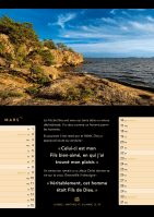 Lumière de vie, calendrier mensuel - Format : fermé A4 / ouvert A3