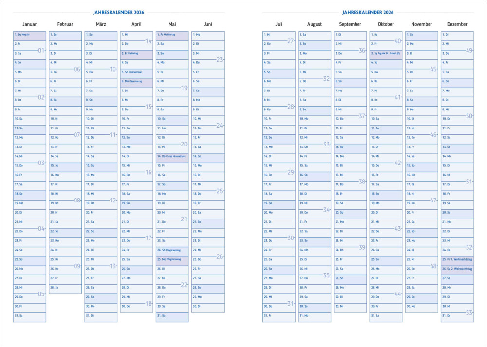 Agenda Für jeden Tag - Taschenagenda
