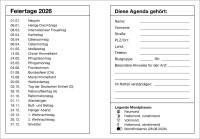 Farbfoto Agenda - Wochenplaner-Taschenagenda