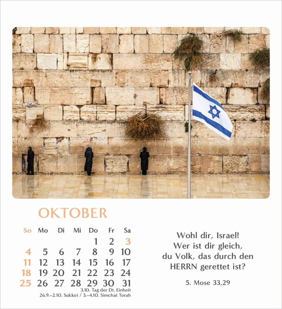 Geliebtes Israel - Tischkalender