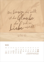 Hoffnung für immer - Tischkalender mit Holzaufsteller