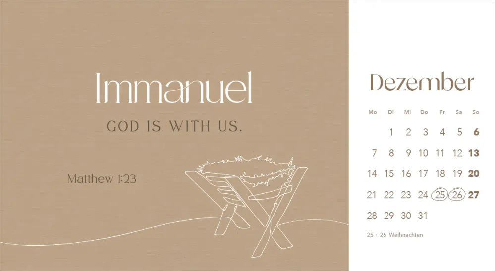 Leben in seiner Gegenwart - Tischkalender