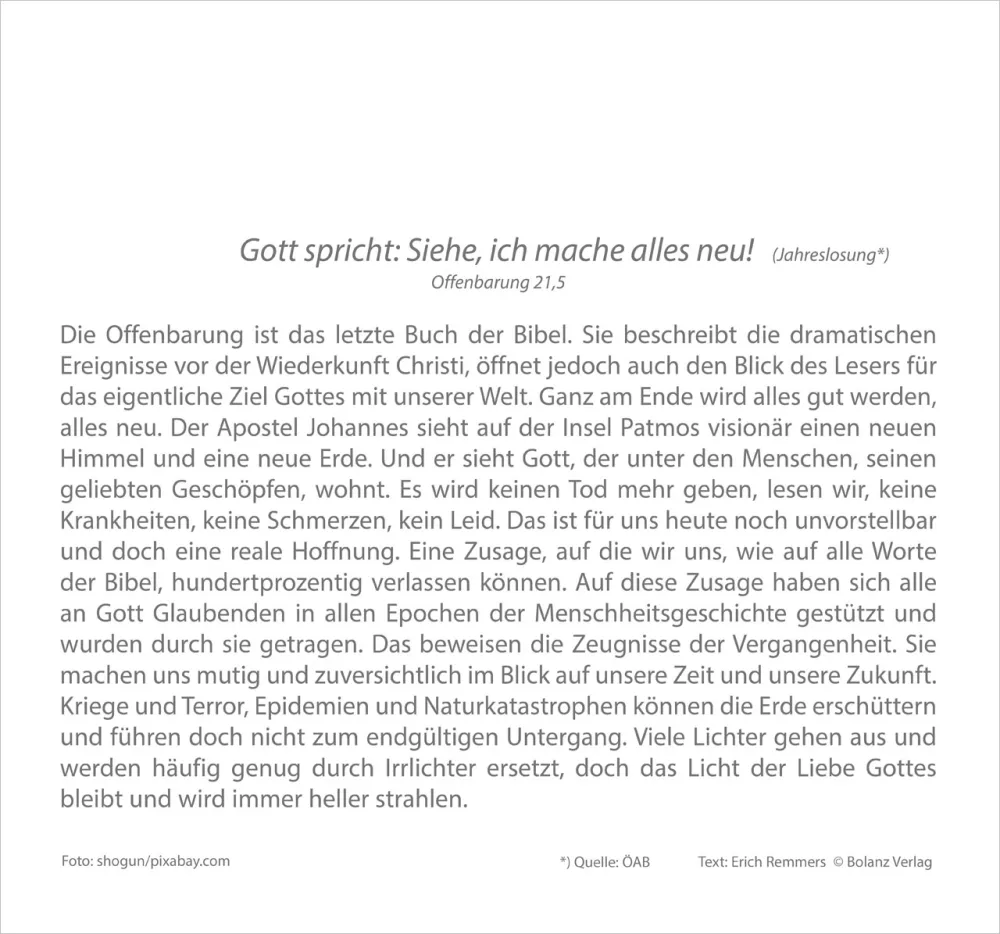 Meine Zeit - Hoffnung und Vertrauen für ein ganzes Jahr - Wandkalender