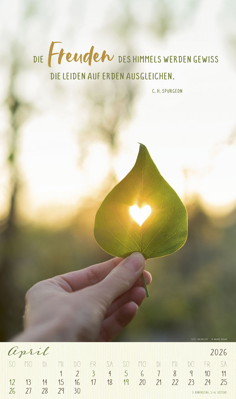 Kalender Mit Seiner Kraft durchs Jahr - Posterkalender