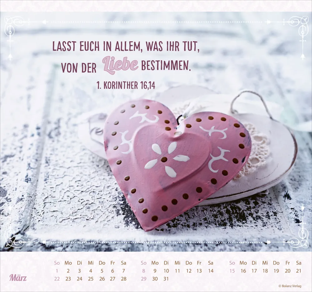 Kalender Am Anfang war das Wort - Wandkalender