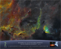 Kalender Du bist nicht fern - Das Universum - ein Gedanke Gottes, Panorama-Super-Wandkalender