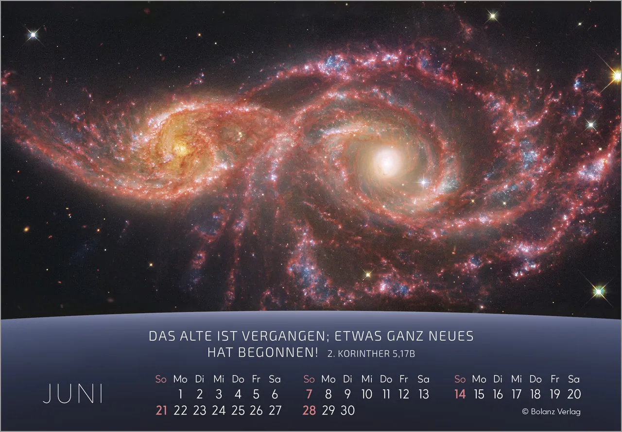 Kalender Du bist nicht fern - Das Universum - ein Gedanke Gottes, Panoramakalender