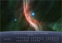 Kalender Du bist nicht fern - Das Universum - ein Gedanke Gottes, Panoramakalender