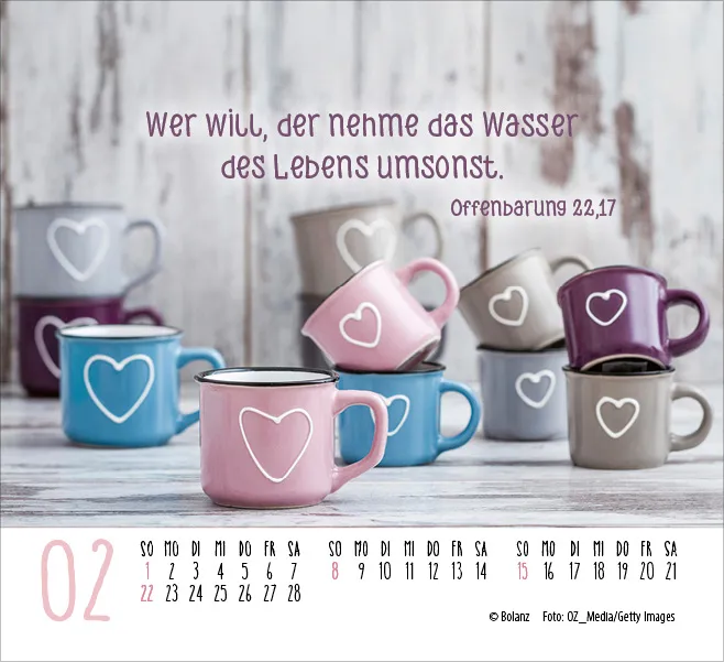 Atempause - Wohin du auch gehst - Minikalender