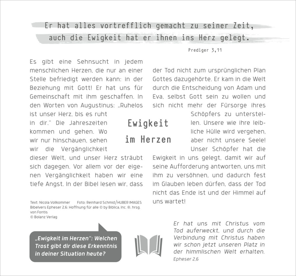 Ich bin der Weg - und die Wahrheit und das Leben, Wandkalender