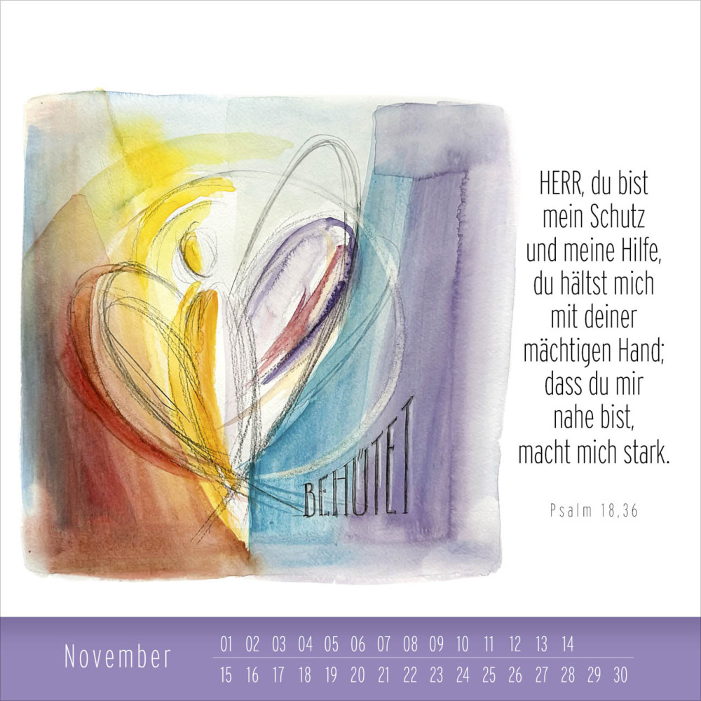 Immerwährender Tischkalender Hoffnung und Leben - Künstler-Edition - Kalender von Simone Riedel