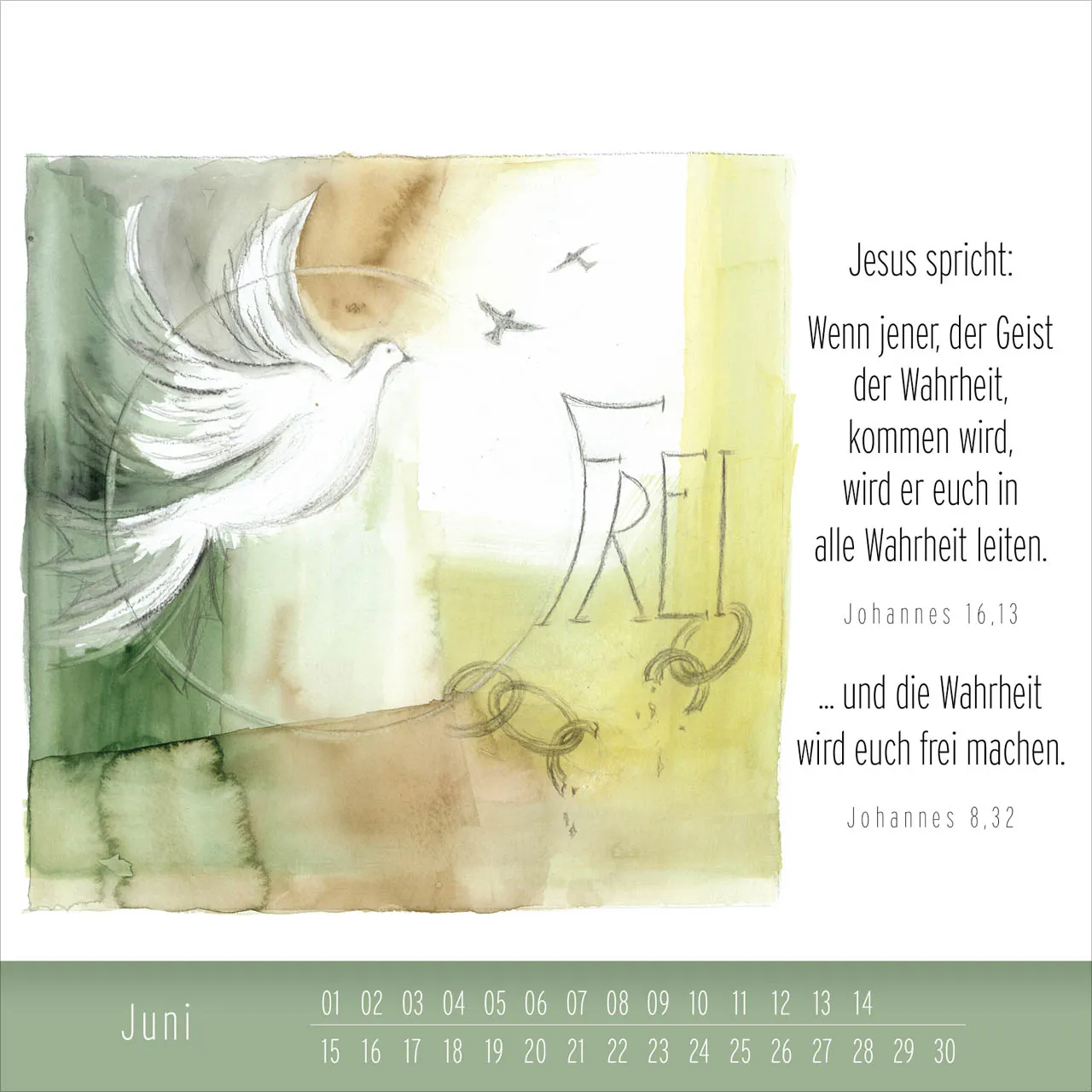 Immerwährender Tischkalender Hoffnung und Leben - Künstler-Edition - Kalender von Simone Riedel