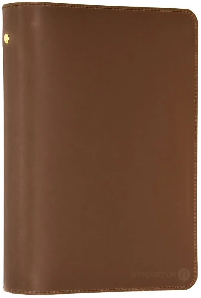 Étui pour Bible « Kansas » pour Bible d'étude MacArthur - cuir véritable rustique et résistant