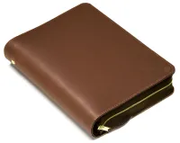 Étui pour Bible « Kansas » pour Bible d'étude MacArthur - cuir véritable rustique et résistant