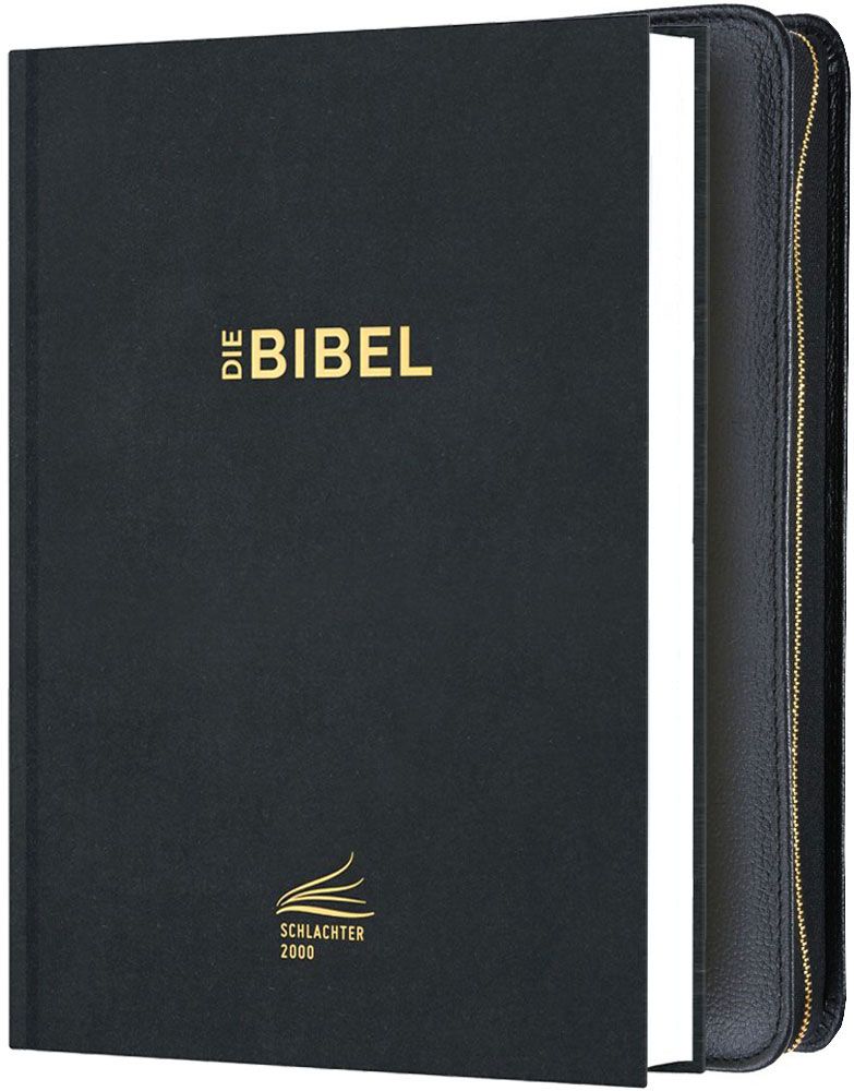 Édition standard Schlachter 2000 avec étui en cuir véritable - Étui en cuir véritable légèrement...