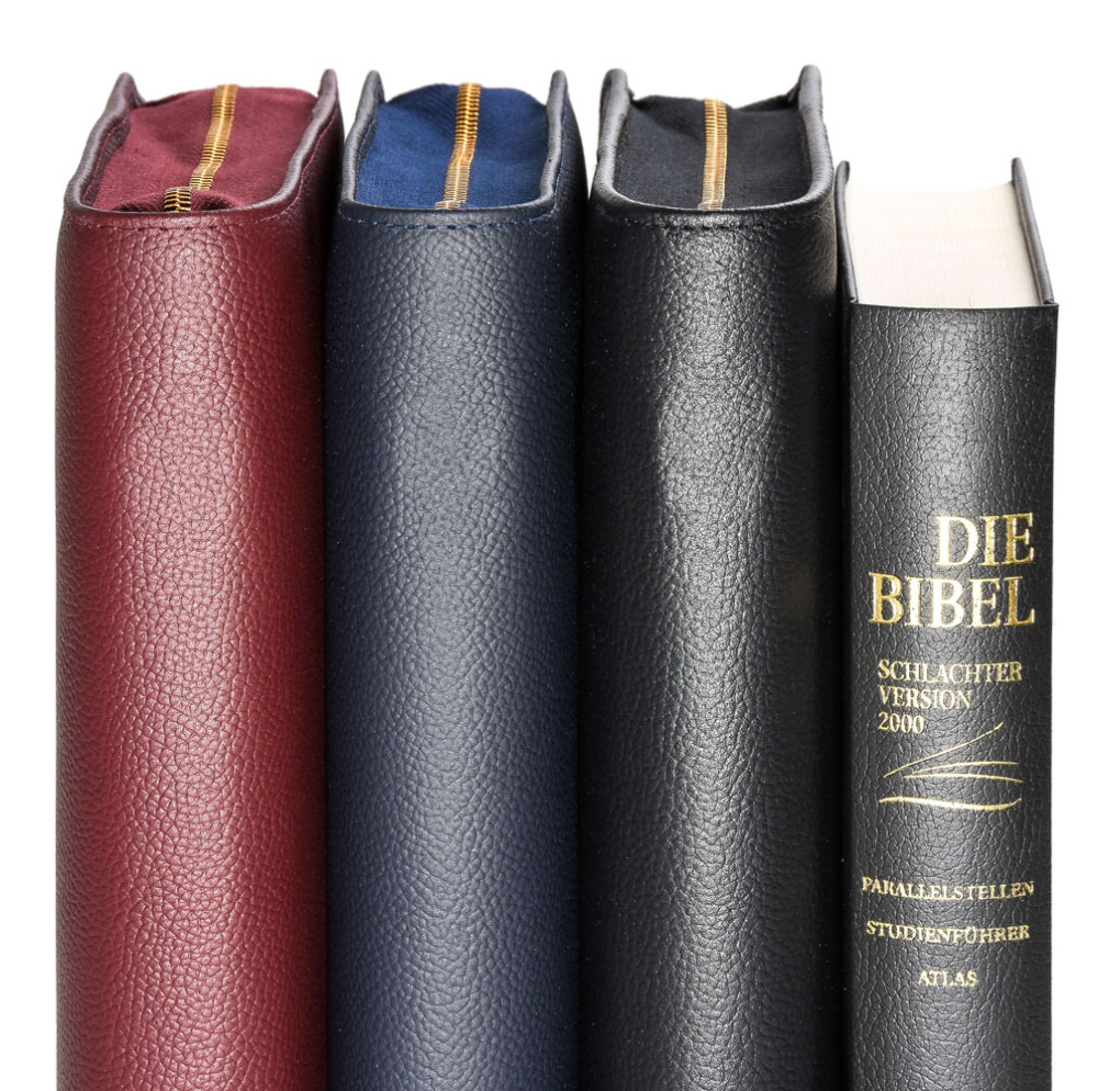 Édition standard Schlachter 2000 avec étui en cuir véritable - Étui en cuir véritable légèrement...