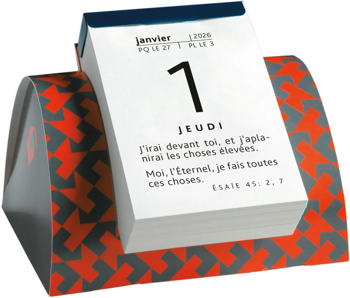 Calendrier Parole pour aujourd'hui - de table, modèle 1