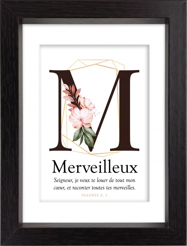 Mon cadre inspiration - M comme Merveilleux