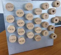 Display Holzmagnete - 6 Motive à 15 Stück