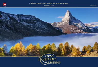 Nature suisse - calendrier mensuel grand format