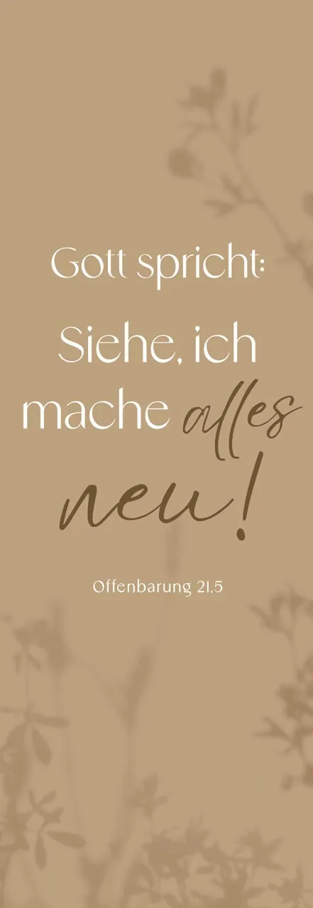 Lesezeichen Jahreslosung 2026 Fatzer alive - Offenbarung 21:5 (10 Karten pro Packung)