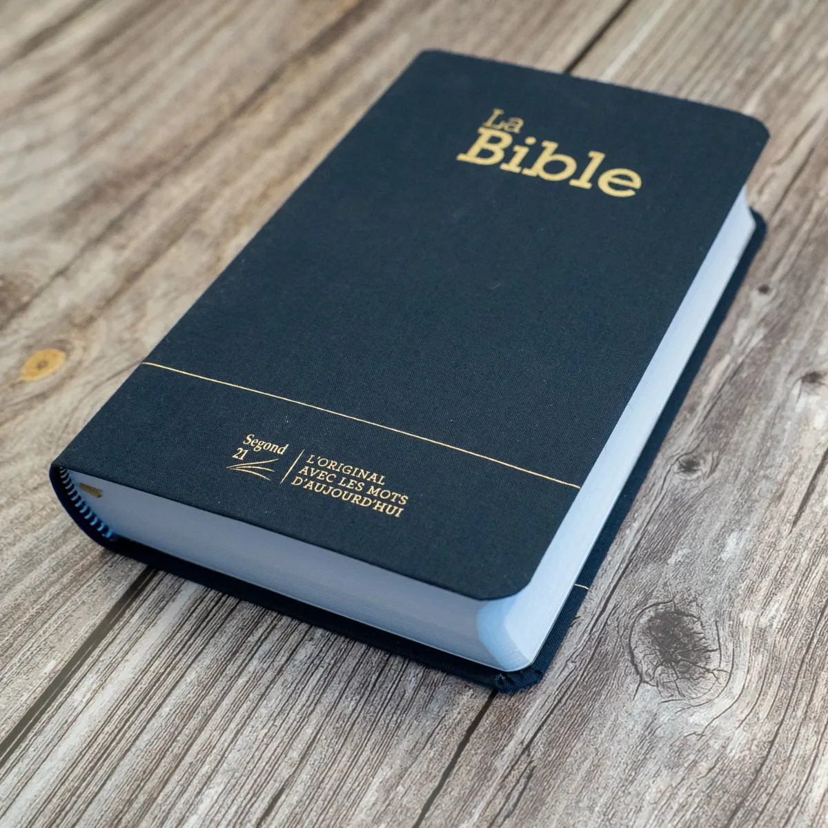Bible Segond 21 compacte (Premium Style) - couverture souple toile bleu marine