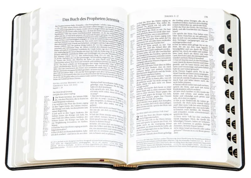 Schlachter 2000 Bibel - Taschenausgabe mit Parallelstellen - Kalbsleder-Einband (flexibel),...