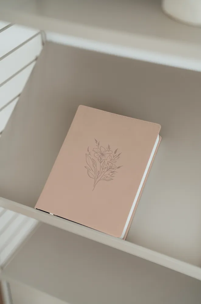 Schlachter Liebezurbibel (Schreibrandbibel Blush) - Flexibler Kunstledereinband - Lachs mit...