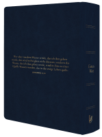 Schlachter Liebezurbibel (Schreibrandbibel Fons Vitae) - Flexibler Kunstledereinband - Blau mit...