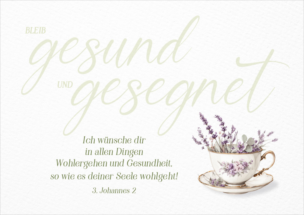 Postkarte Gesundheit - 3. Johannes 2
