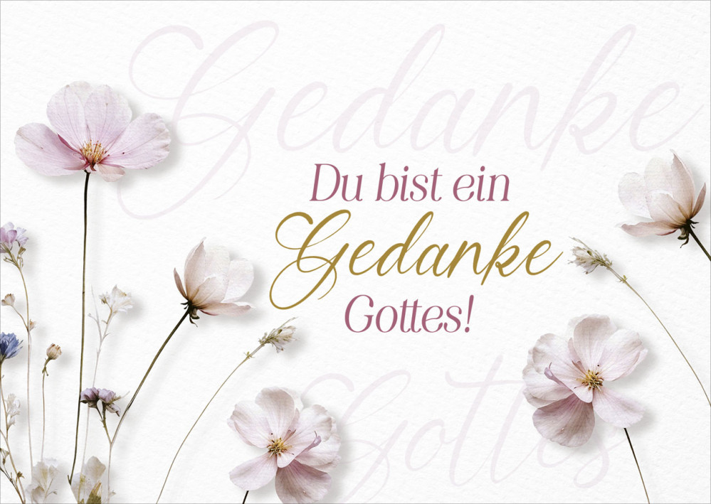 Postkarte Gedanke Gottes - Epheser 1,4