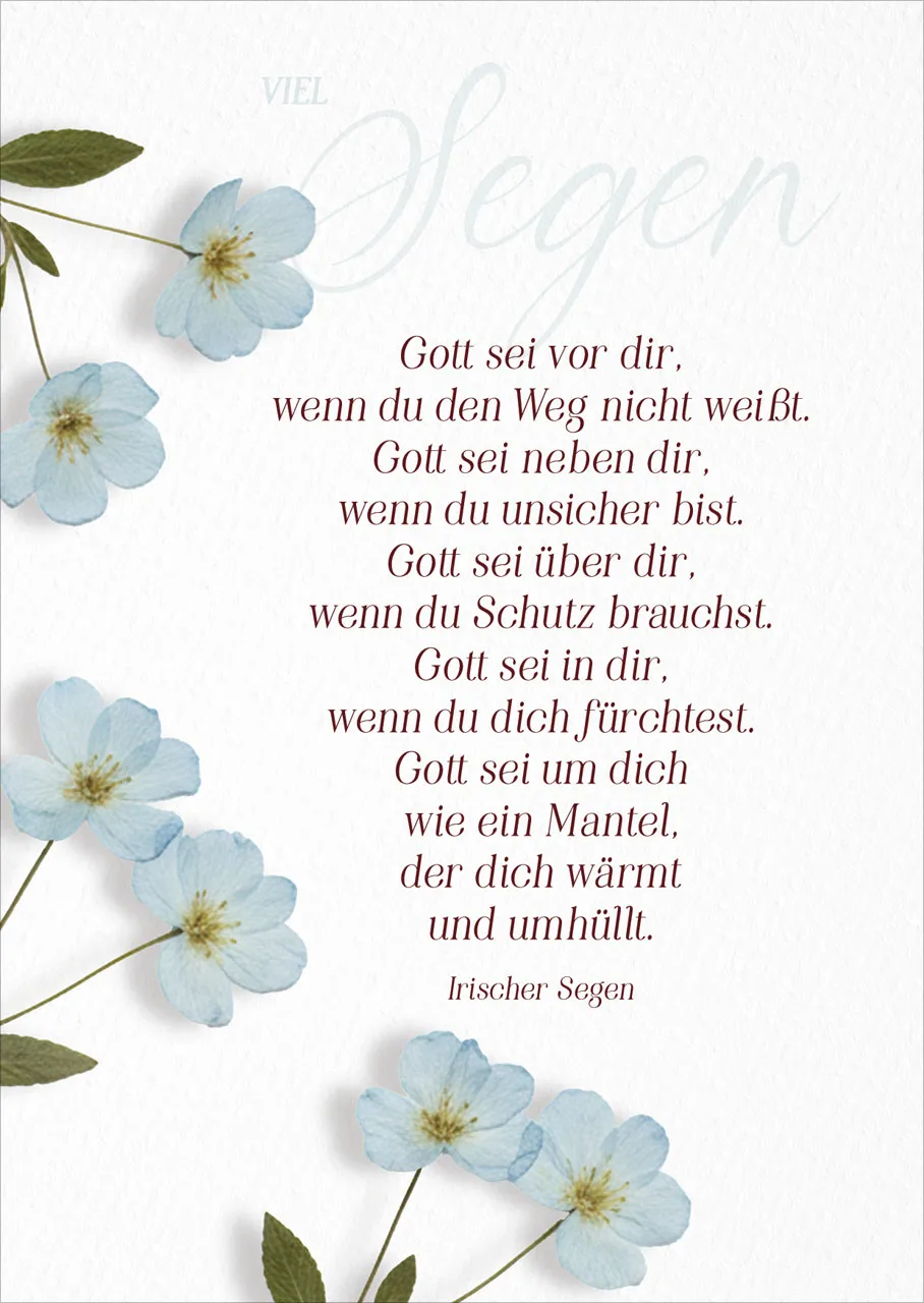 Postkarte Irischer Segen