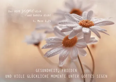 Postkarte Geburtstag - 4. Mose 6,24