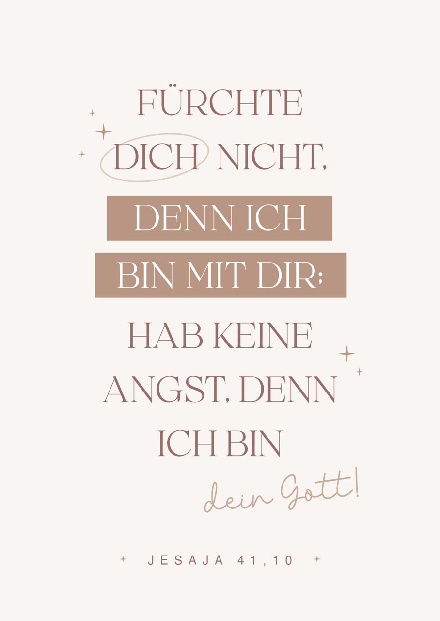 Postkarte Jahreslosung 2027 - Jesaja 41,10