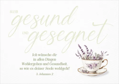 Faltkarte Gesundheit - 3. Johannes 2