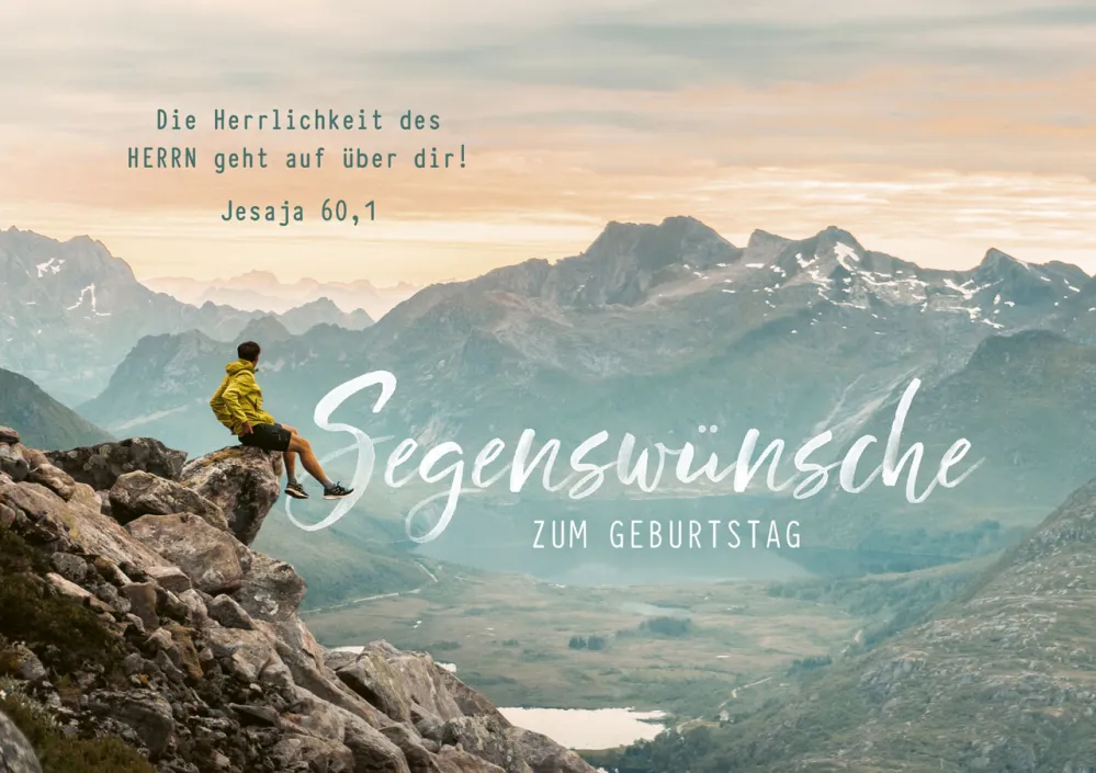 Faltkarte Segenswünsche - Jesaja 60,1