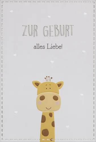 Faltkarte Zur Geburt alles Liebe - Psalm 139,14