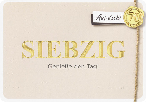 Faltkarte Geburtstag 70 - Psalm 139,5