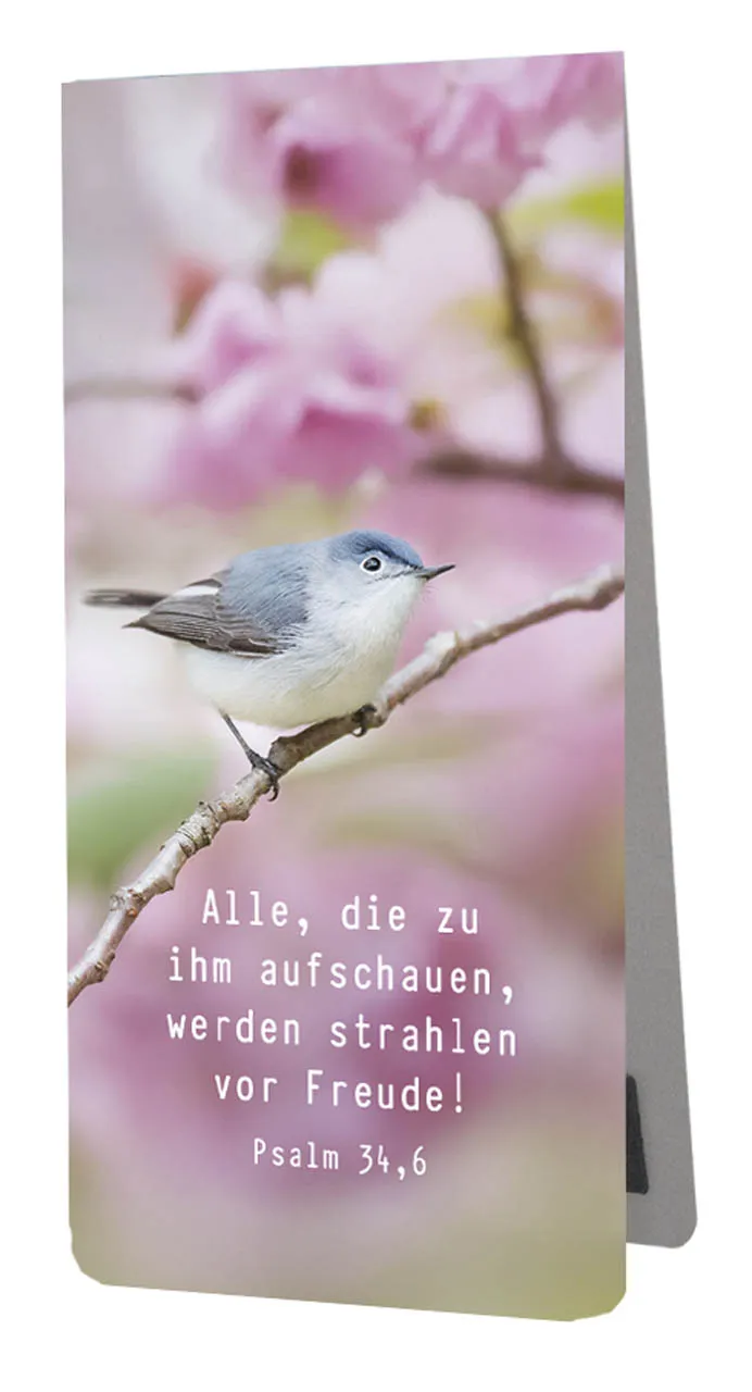 Magnetlesezeichen Freude - Psalm 34,6