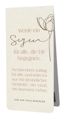 Magnetlesezeichen Werde ein Segen