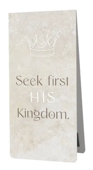 Magnetlesezeichen Seek first his Kingdom