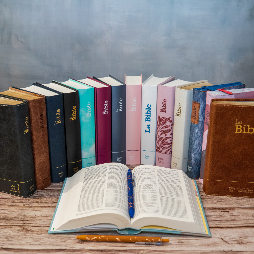 Bible Segond 21 compacte (Premium Style) - couverture souple, cuir anthracite, avec tranches dorées
