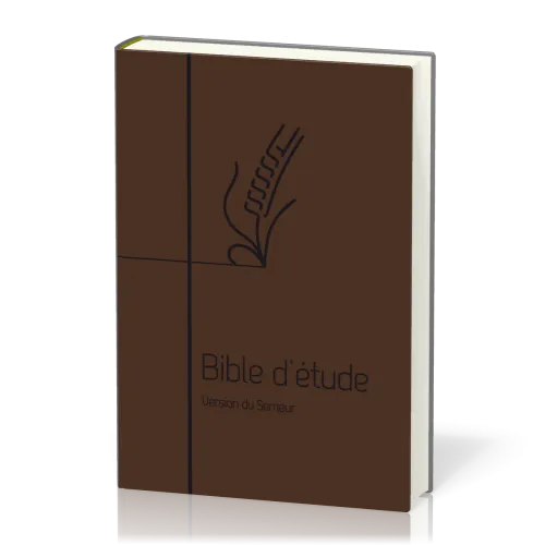 Bible d'étude Semeur 2015 - couverture souple brune, marron, tranche blanche
