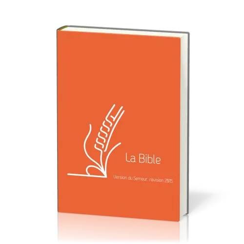Bible Semeur 2015, compacte, orange - couverture rigide, renforcée lin