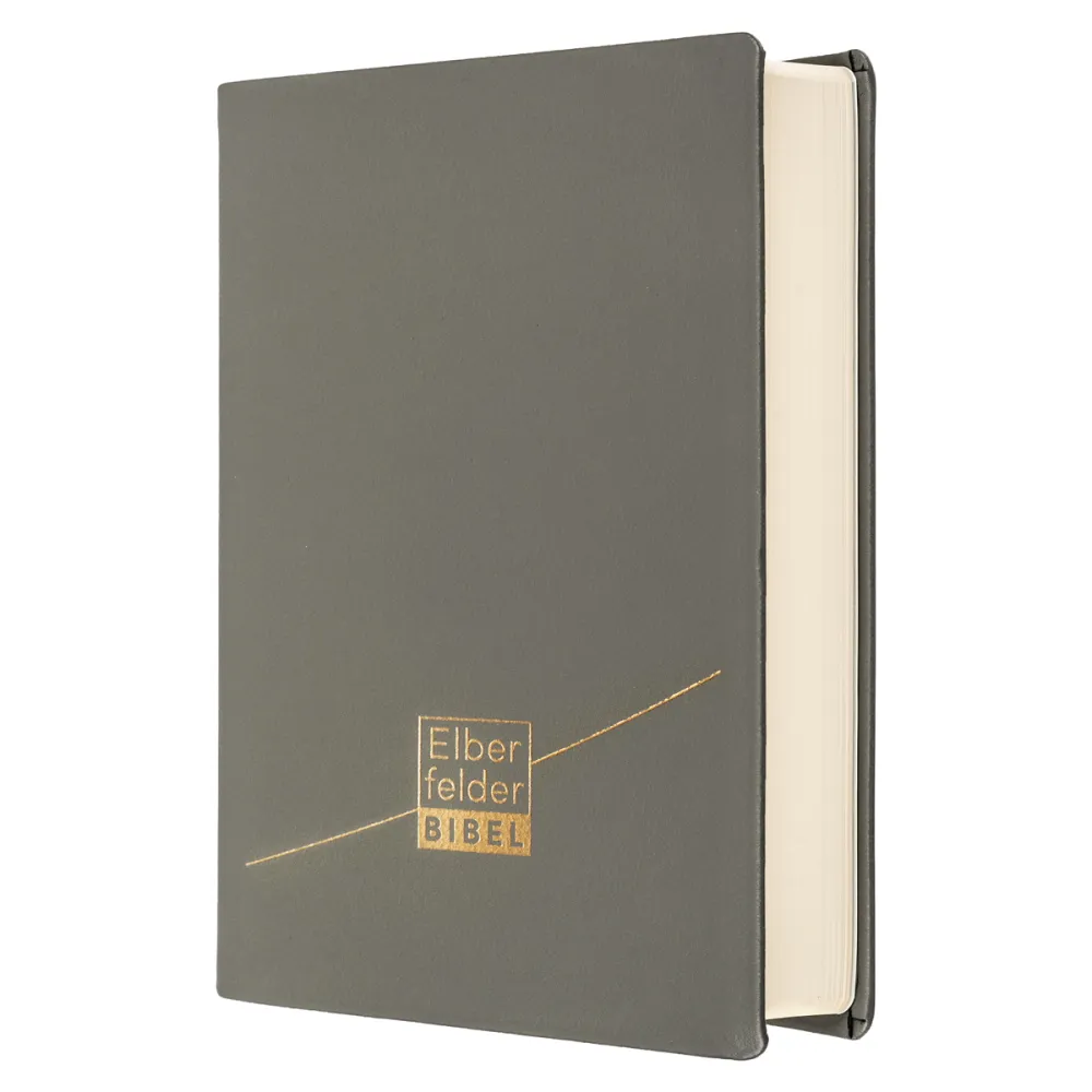 Elberfelder Bibel Standardausgabe - Leder grau