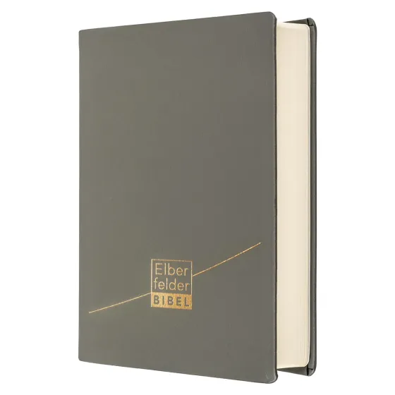 Elberfelder Bibel Standardausgabe - Leder grau