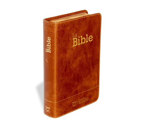 Bible Segond 21 compacte (Premium Style) - couverture souple, cuir brun, avec tranches dorées