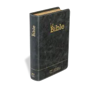 Bible Segond 21 compacte (Premium Style) - couverture souple, cuir anthracite, avec tranches dorées